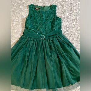 BCX Girl green special occasion dress. Size 16
